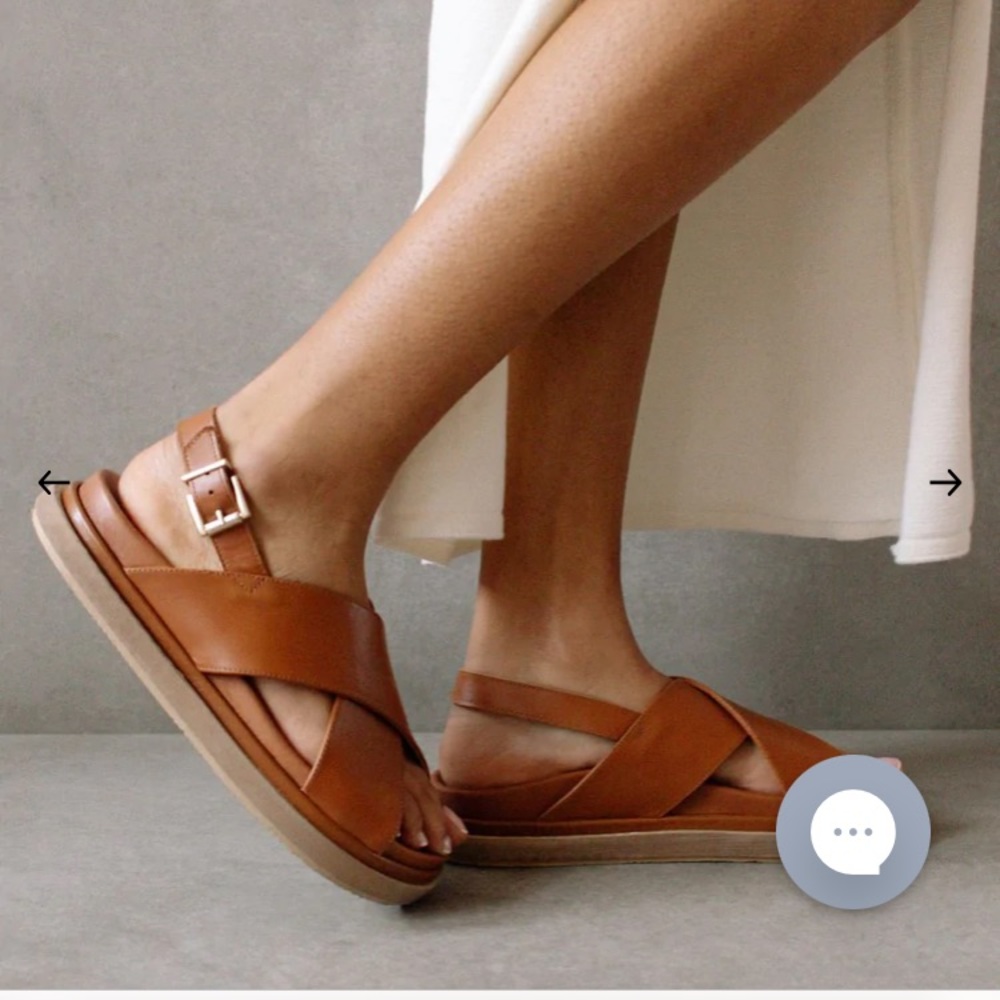 Alohas marshmallow tan sandal 38